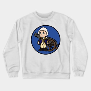 Chibi Henry Knox Circle (Large Print) Crewneck Sweatshirt